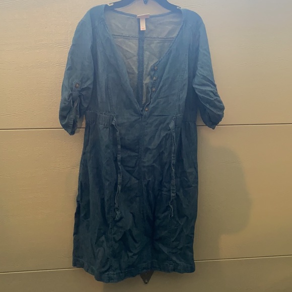 Isabel Denim Maternity Dress - Picture 4 of 4